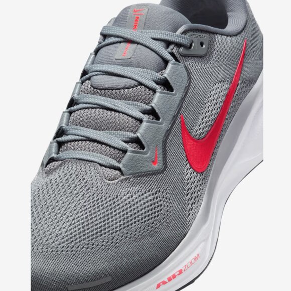 Nike Air Zoom Pegasus 41 Running Training Gym Shoes Grey Red - Picture 8 of 14